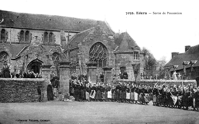 Ville d'Edern (Bretagne).