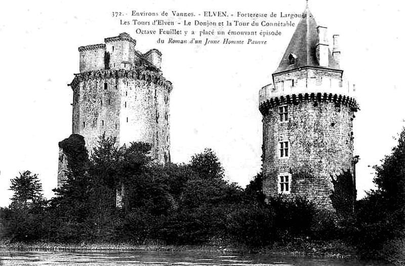 Elven (Bretagne) : les tours du chteau de Largot.