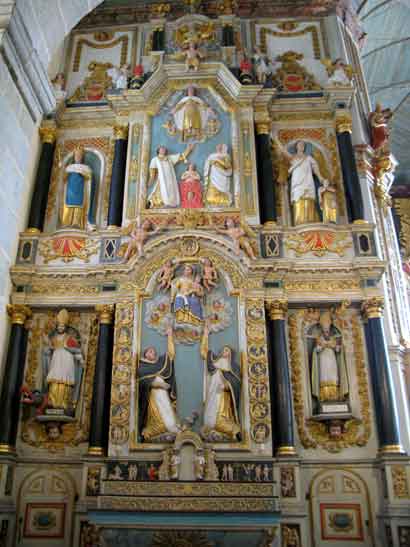 CPA Finistère SAINT-THEGONNEC Retable de l'autel du Rosaire 