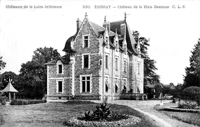 Chteau de la Haie-Besnou  Erbray (Bretagne).