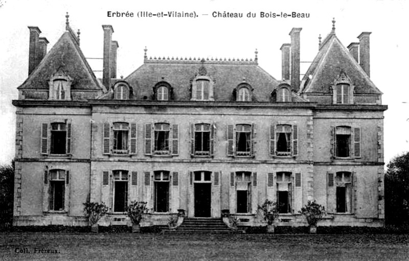 Chteau du Bois-le-Beau  Erbre (Bretagne).