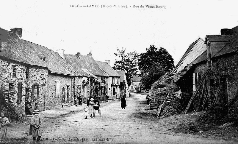 Ville d'Ercé-en-Lamée (Bretagne).