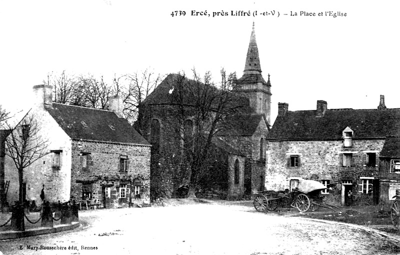 Ville d'Ercé-en-Lamée (Bretagne).