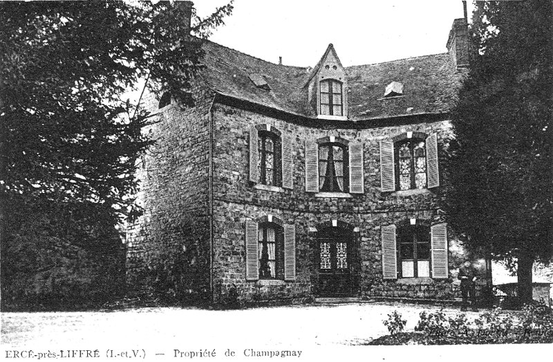 Manoir de la Champagnaye à Ercé-près-Liffré (Bretagne).