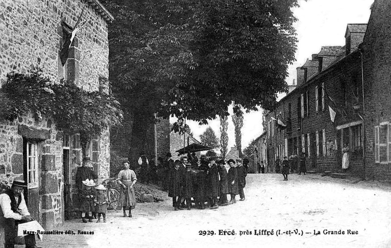 Ville d'Ercé-près-Liffré (Bretagne).