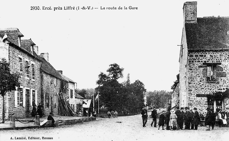 Ville d'Erc-prs-Liffr (Bretagne).