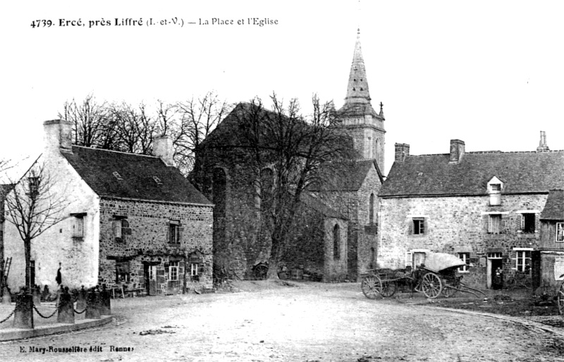 Ville d'Ercé-près-Liffré (Bretagne).