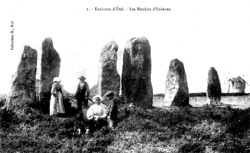 Menhirs d'Erdeven (Bretagne).