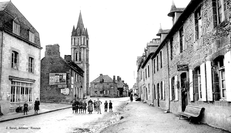 Ville d'Evran (Bretagne).