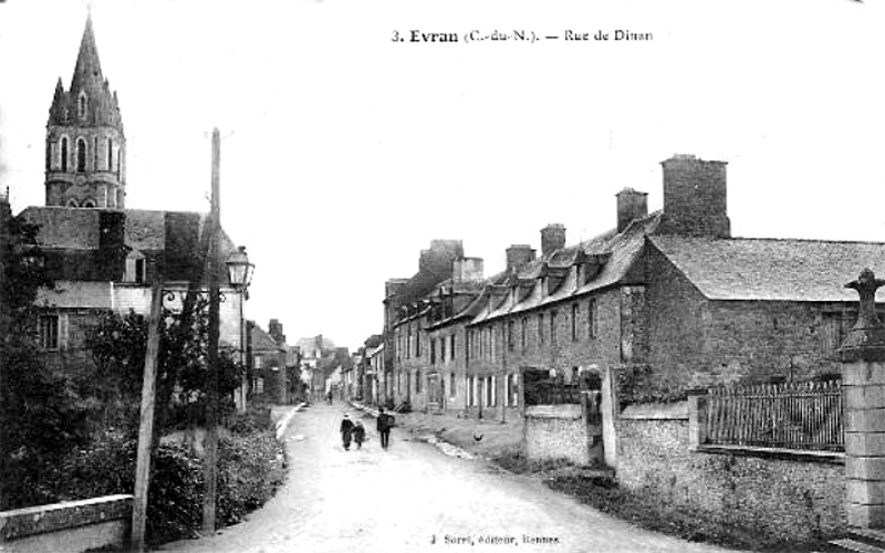 Ville d'Evran (Bretagne).