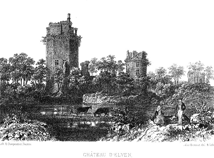 Famille Cornulier : chteau d'Elven (Bretagne).