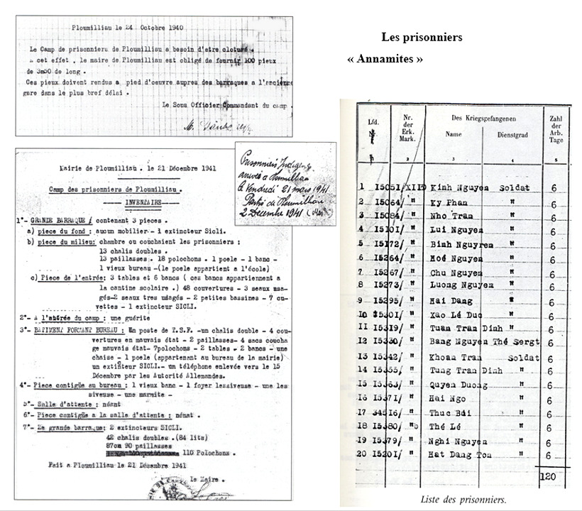Les prisonniers  Annamites   Ploumilliau (en Bretagne).