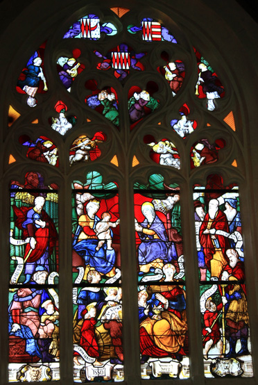 Vitrail de la chapelle Saint-Fiacre du Faout