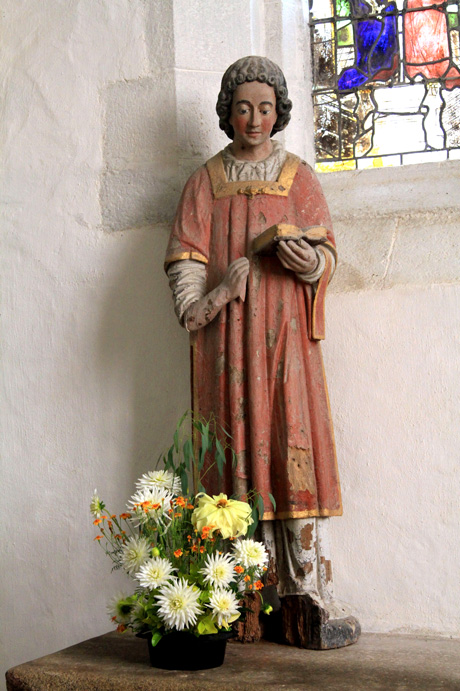 Statue de la chapelle Saint-Fiacre du Faout