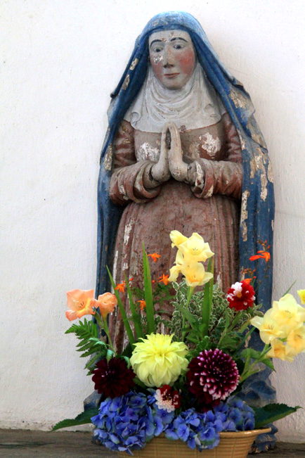 Statue de la chapelle Saint-Fiacre du Faout