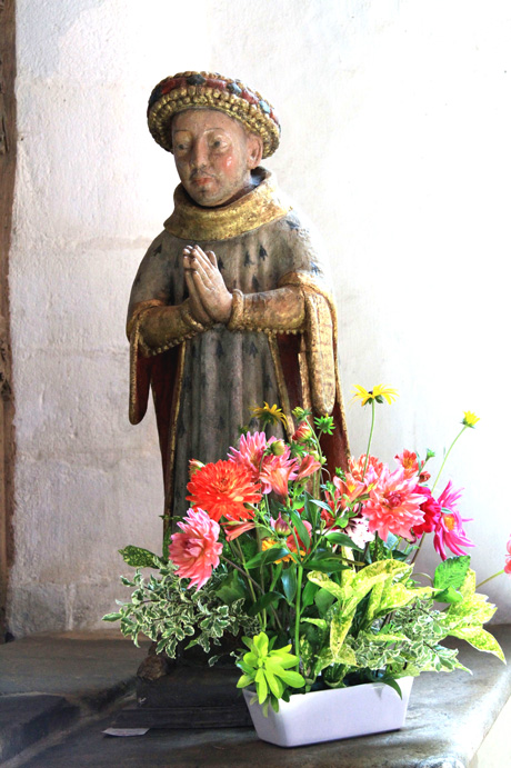 Statue de la chapelle Saint-Fiacre du Faout