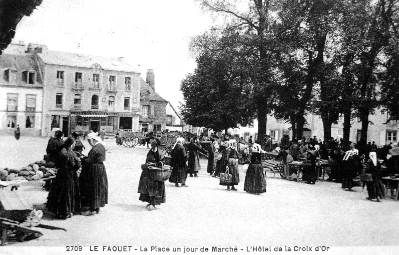Marché du Faouët (Morbihan - Bretagne).