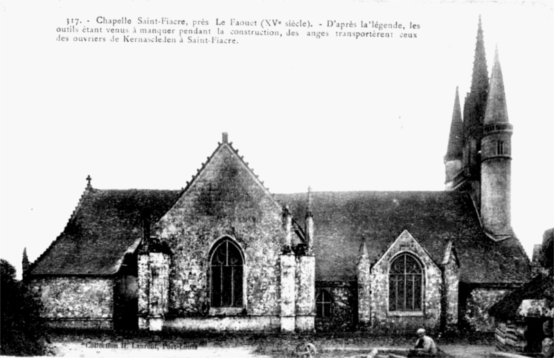 Chapelle Saint-Fiacre du Faouët (Morbihan - Bretagne).