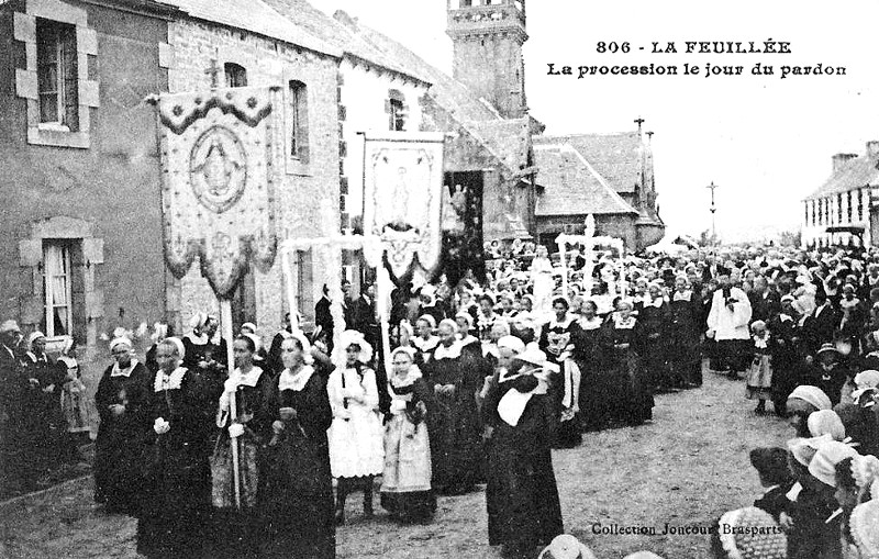 Ville de La Feuille (Bretagne).