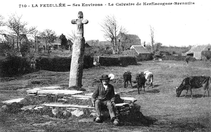 Calvaire de La Feuille (Bretagne).