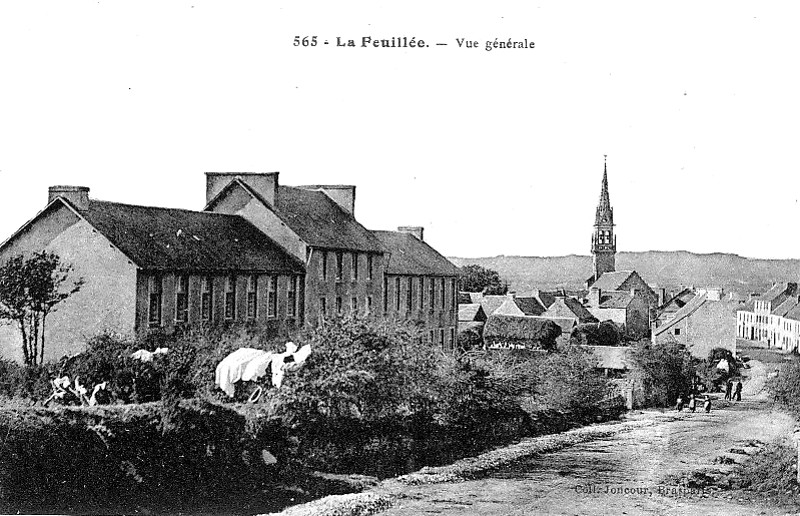 Ville de La Feuille (Bretagne).