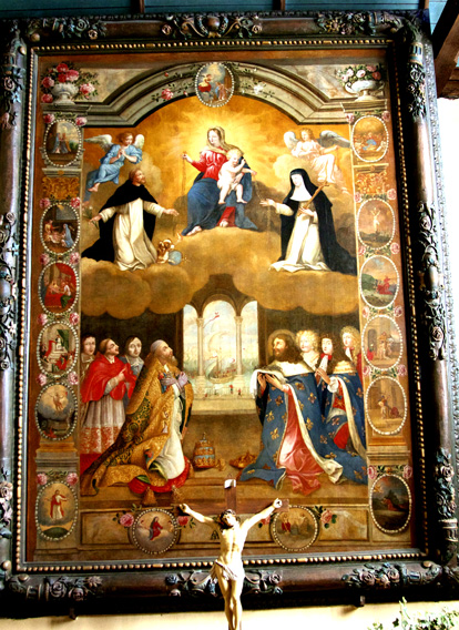 La Fort-Fouesnant : l'glise Notre-Dame d'IZEL-VOR (tableau du Rosaire)