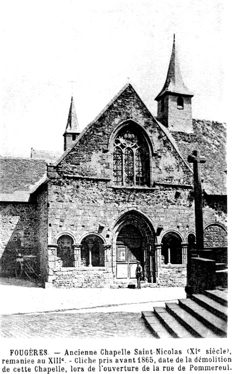 Chapelle Saint-Nicolas de Fougres (Bretagne).