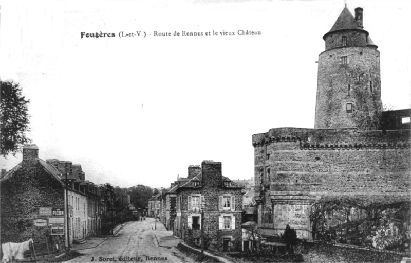 Ville de Fougres (Bretagne).