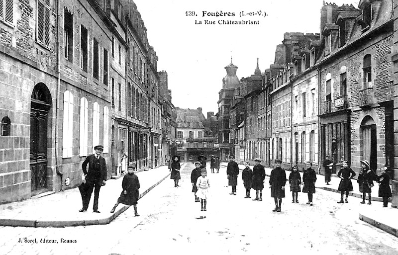 Ville de Fougres (Bretagne).