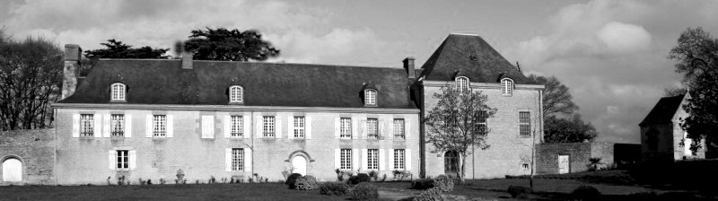 Ville de Garlan (Bretagne) : manoir du Bois de la Roche.