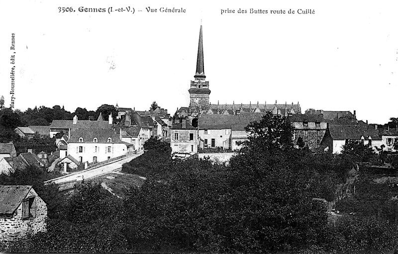 Ville de Gennes-sur-Seiche (Bretagne).