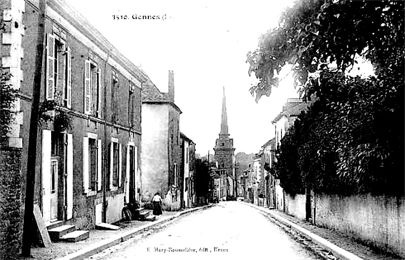 Ville de Gennes-sur-Seiche (Bretagne).