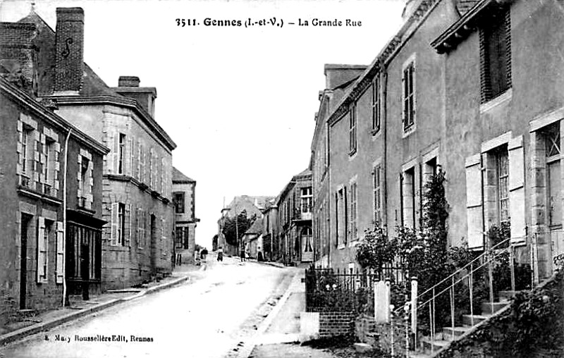 Ville de Gennes-sur-Seiche (Bretagne).