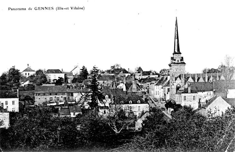 Ville de Gennes-sur-Seiche (Bretagne).