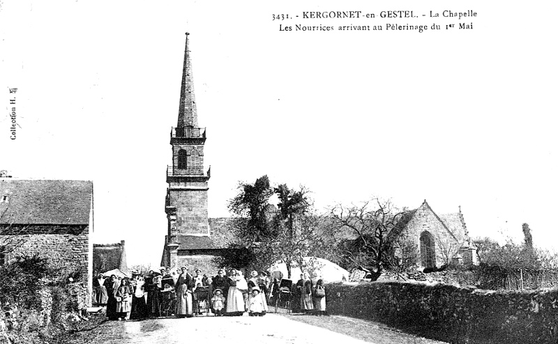 Chapelle de Kergonet à Gestel (Bretagne).