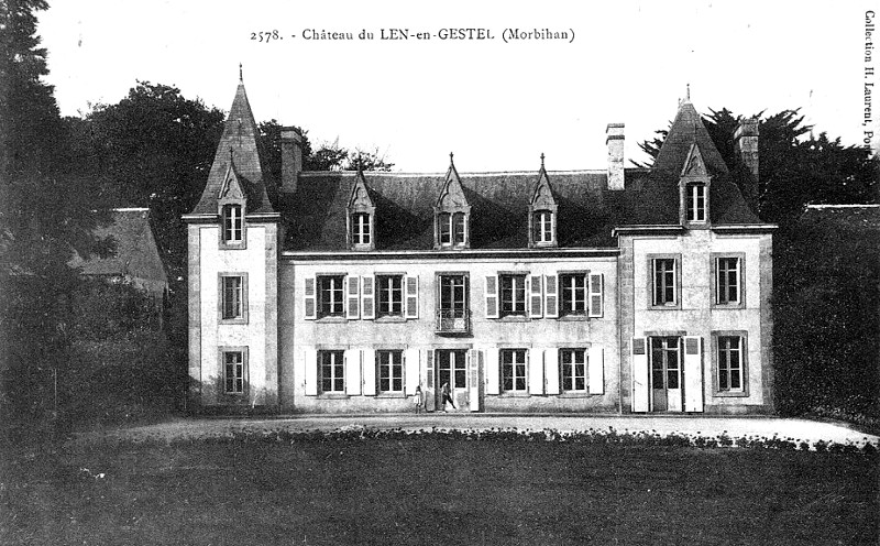 Château du Lain ou Len à Gestel (Bretagne).