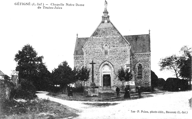 Chapelle Notre-Dame de Toutes Joies à Gétigné (Bretagne).