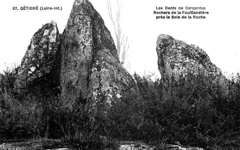 Les dents de Gargantua  Gtign (Bretagne).