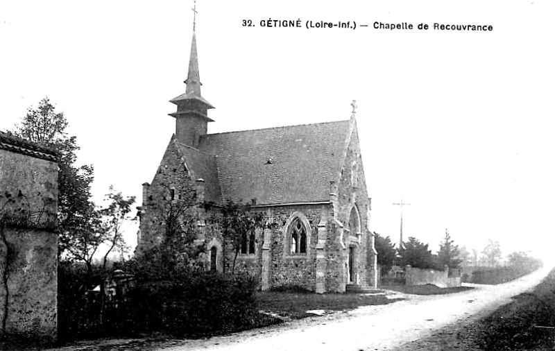Chapelle de Recouvrance à Gétigné (Bretagne).