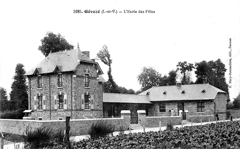 Ecole des filles  Gvez (Bretagne).