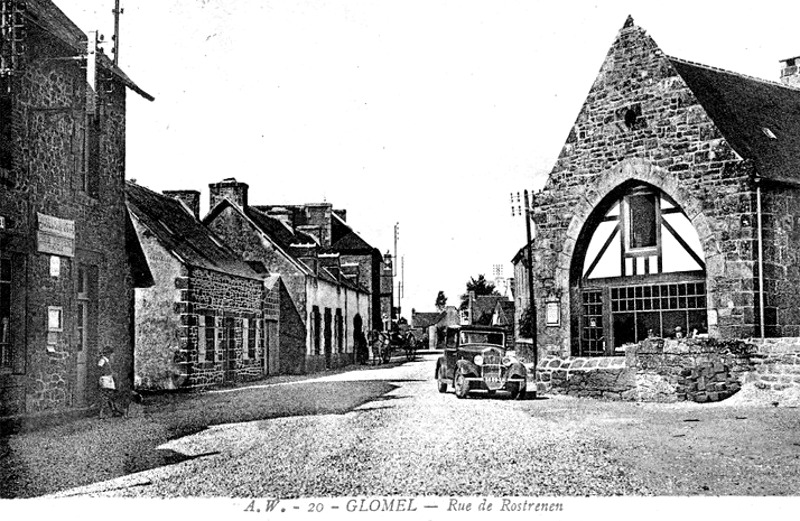 Ville de Glomel (Bretagne).