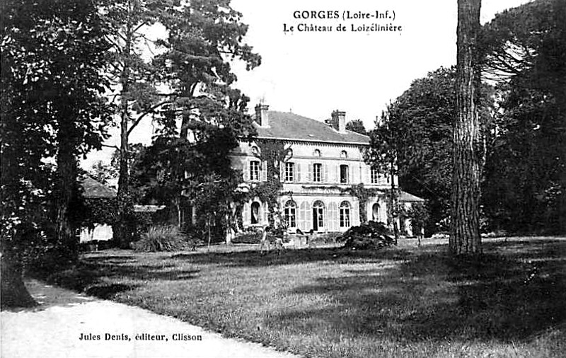 Château de l'Oiselinière à Gorges (Bretagne).
