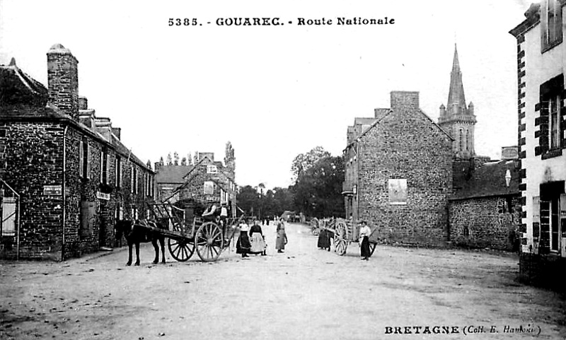 Ville de Gouarec (Bretagne).