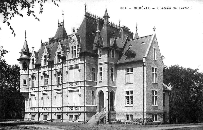 Château de Kerriou à Gouézec (Bretagne).