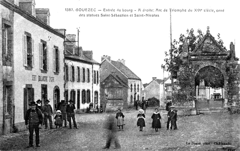 Ville de Gouzec (Bretagne).