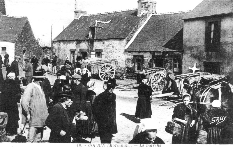 Ville de Gourin (Bretagne).