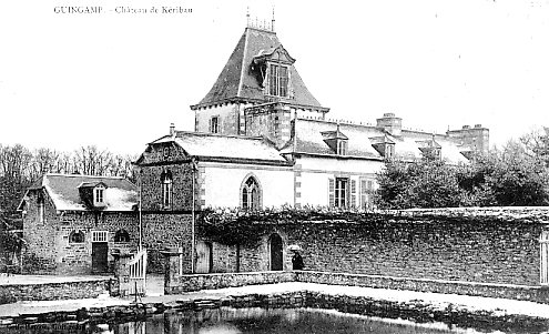 Ville de Grâces (Bretagne) : château. 