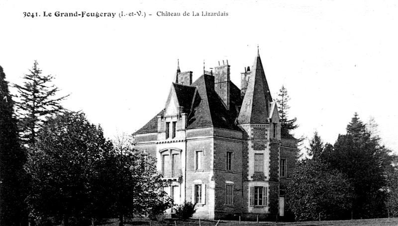 Le chteau de La Lizardais  Grand-Fougeray (Bretagne).