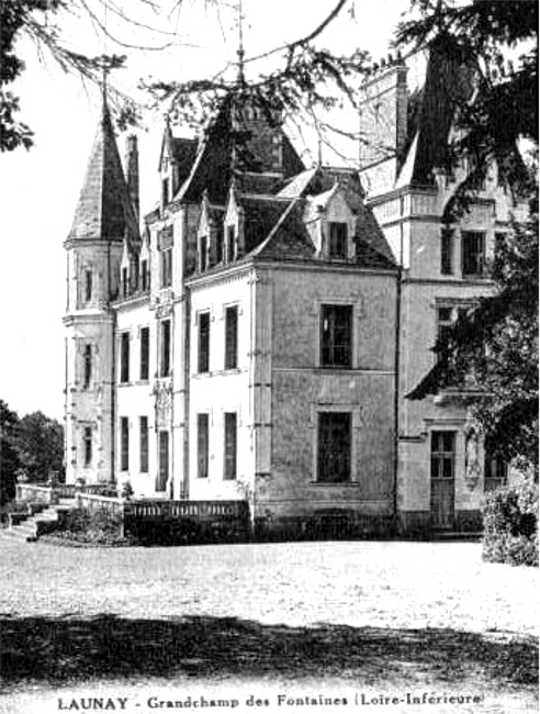 Le chteau de Launay  Grandchamp-des-Fontaines (Bretagne).