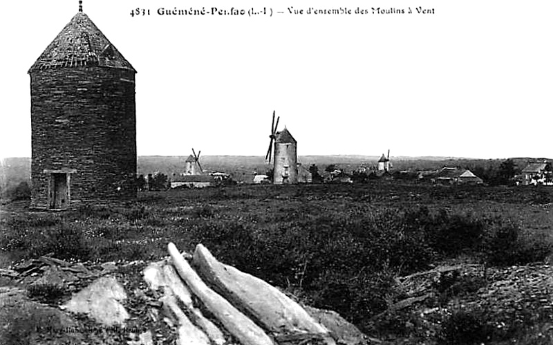 Moulins de Guémené-Penfao (Bretagne).
